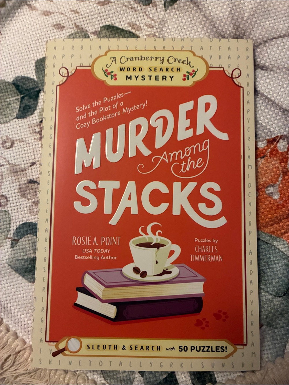 Murder Among the Stacks Word Search Mystery - Red